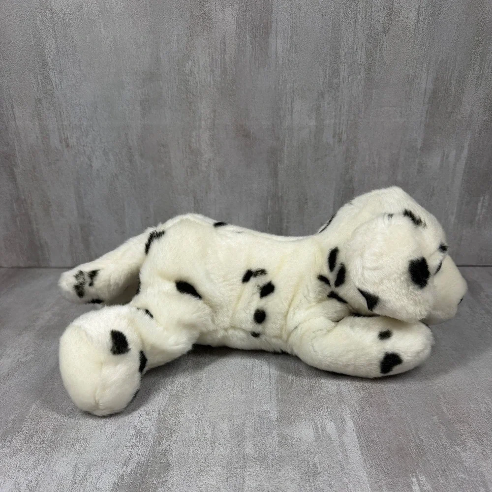 Aurora Dalmatian Dog Plush Stuffed Animal Black White Spotted Puppy 11 Inch